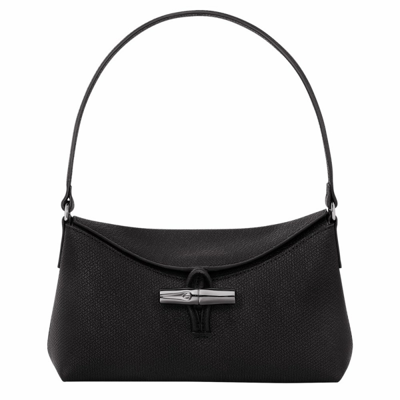 Black Longchamp Roseau S Women's Hobo Bags
